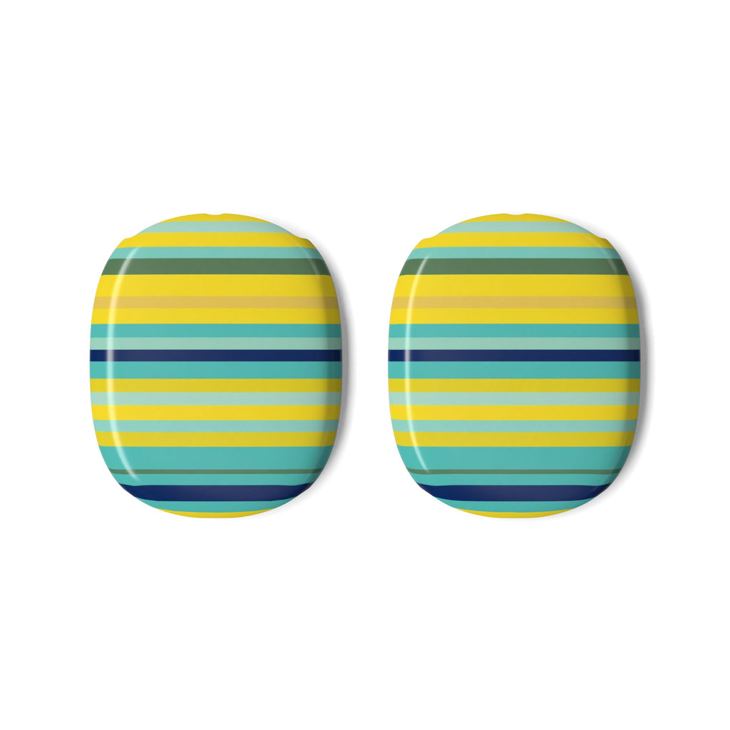 Blue Lemon Stripe AirPods Max Covers