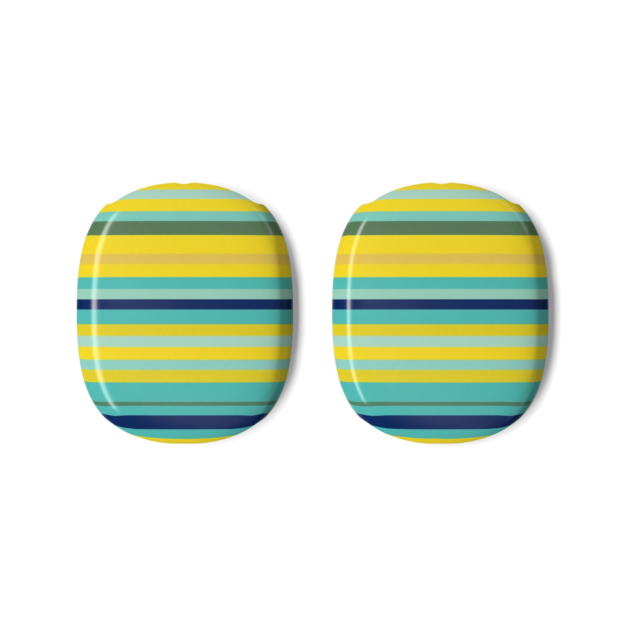 Blue Lemon Stripe AirPods Max Covers