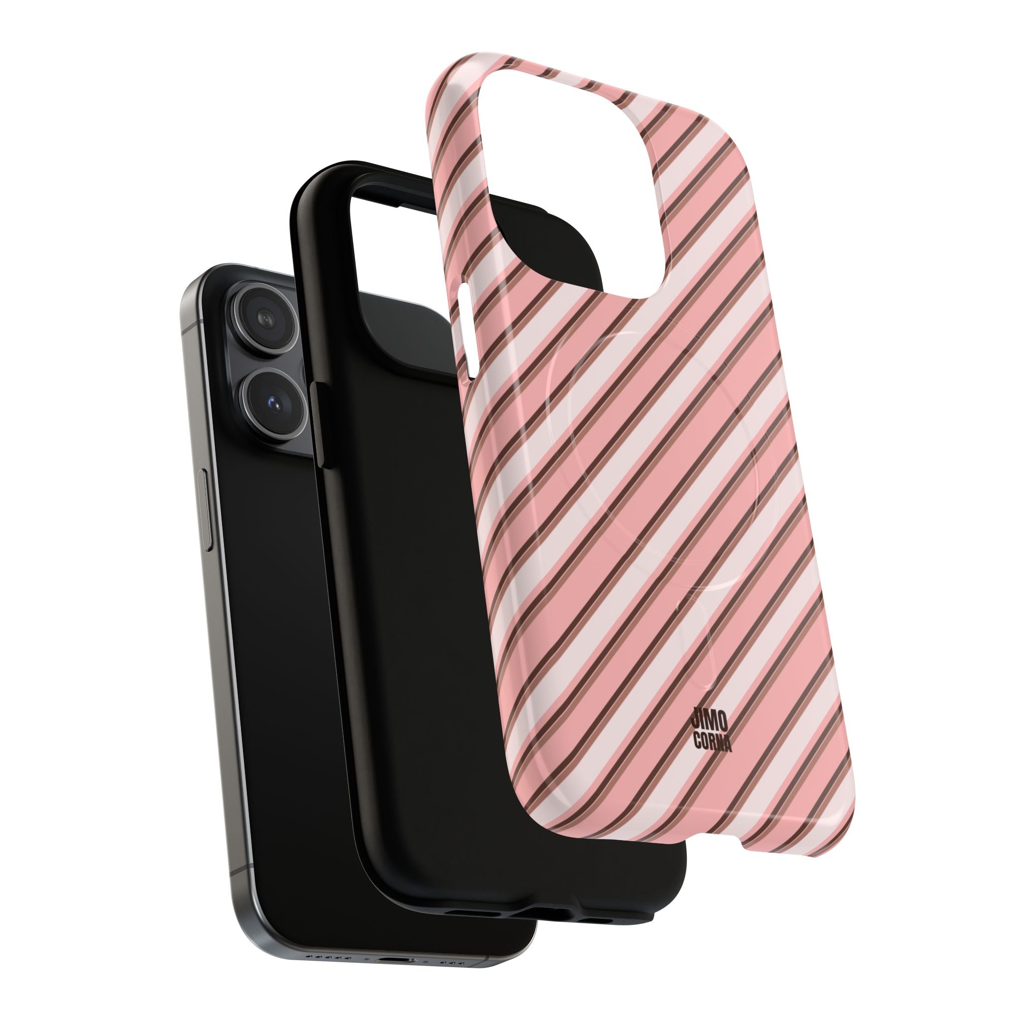 Angelina Stripes | Pink - MagSafe iPhone Case