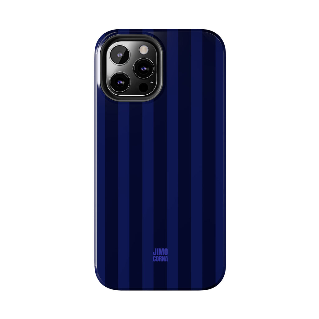 Bold Stripes iPhone Case | Navy Blue