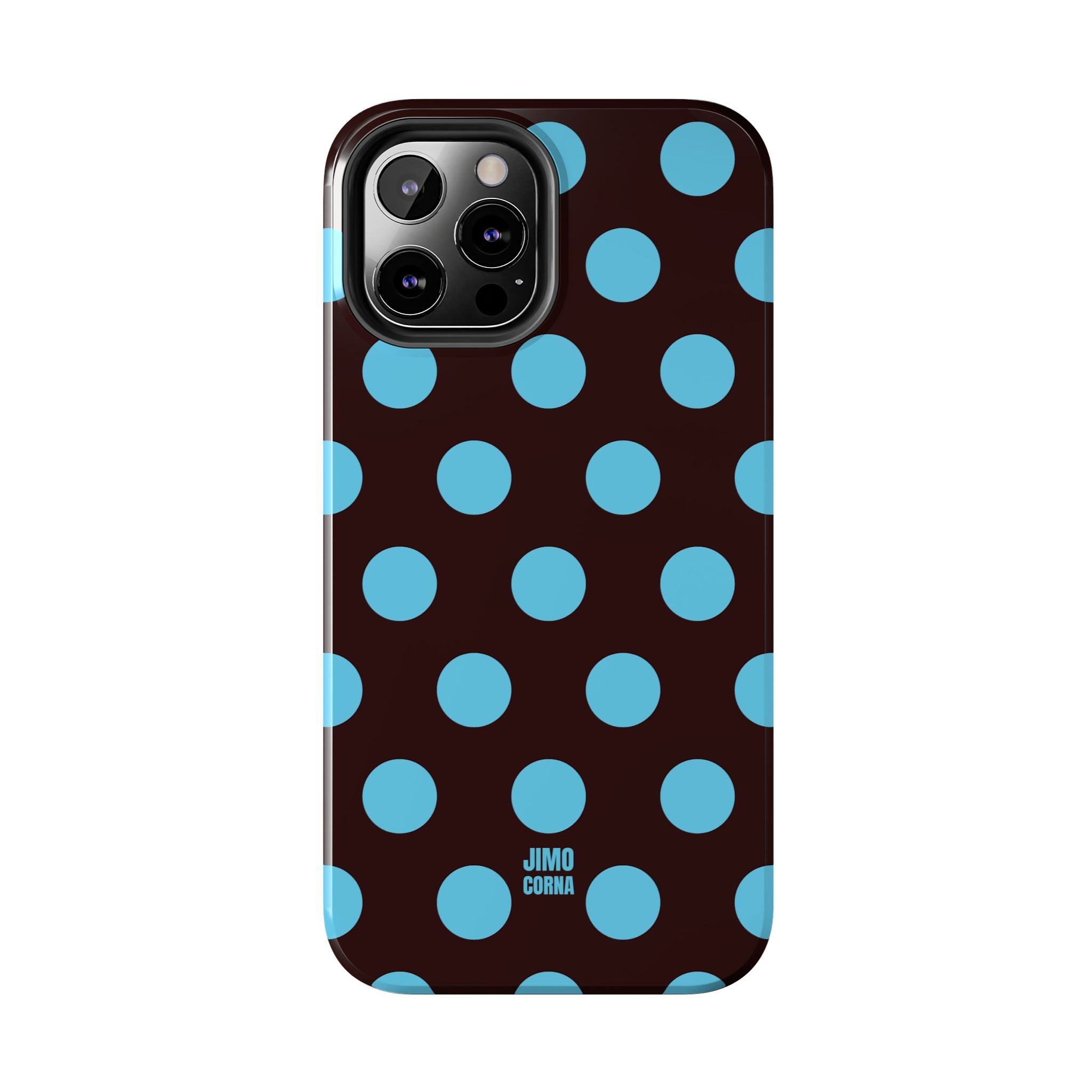 Big Polka Dot | Brown and Blue
