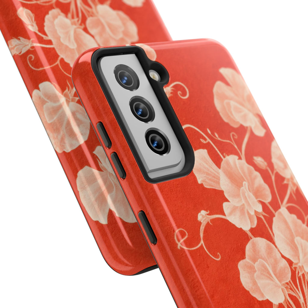 Red Flora Samsung Galaxy Case