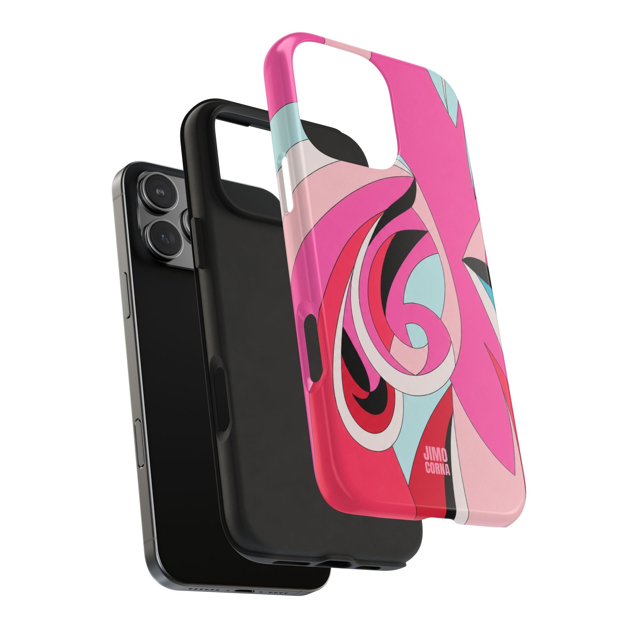 Pink Tropic Swirl iPhone Case