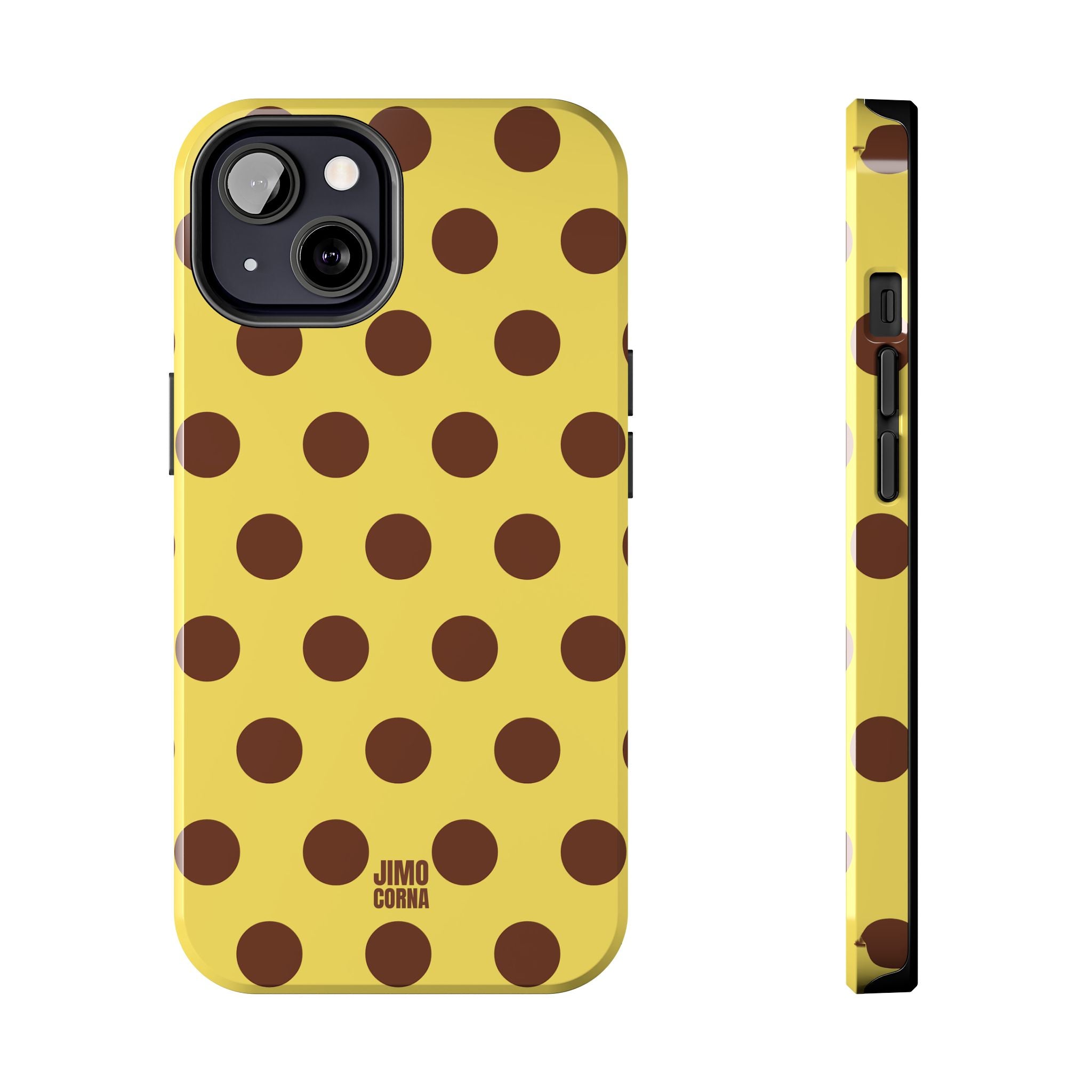 Big Polka Dot | Yellow and Brown
