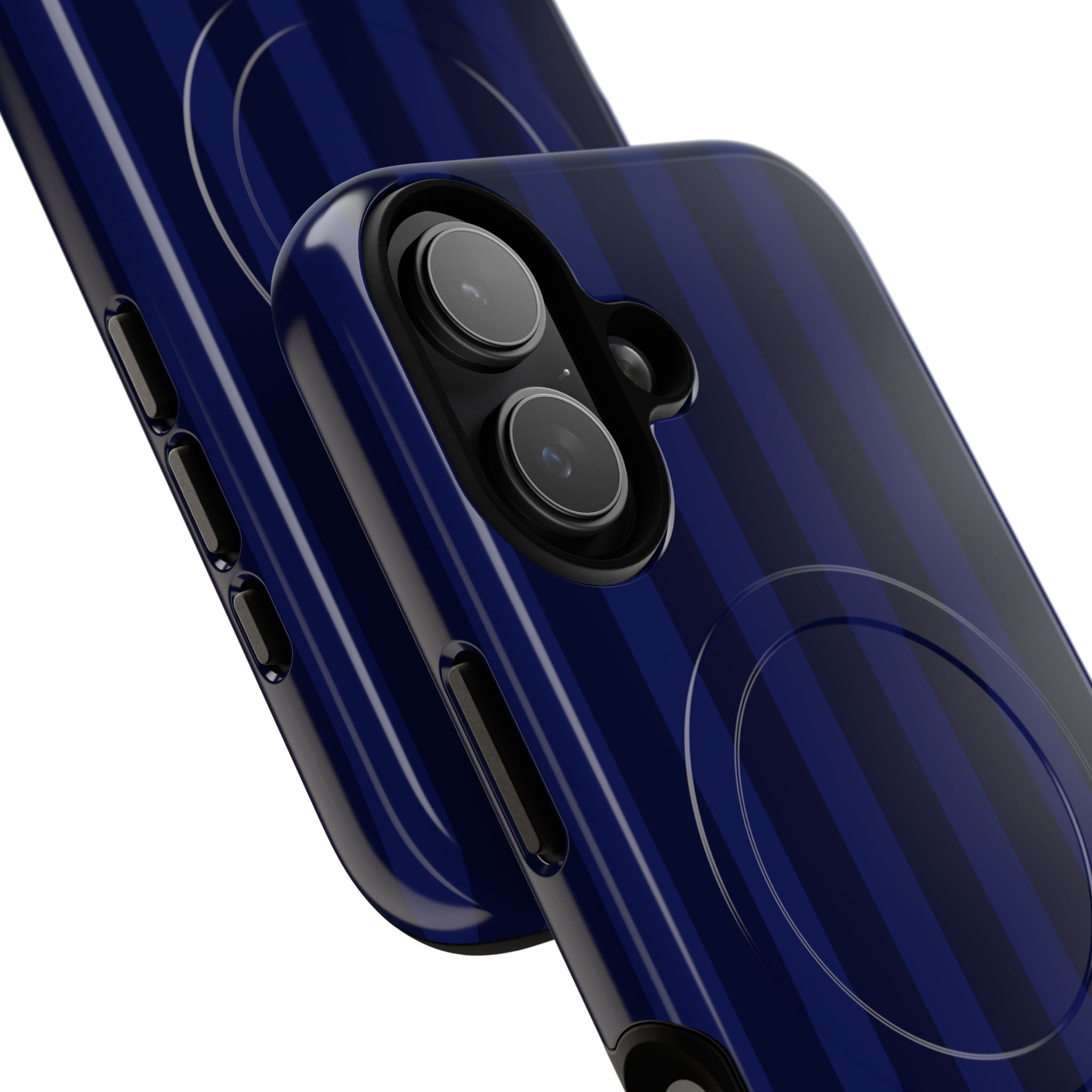 Navy Blue Bold Stripes