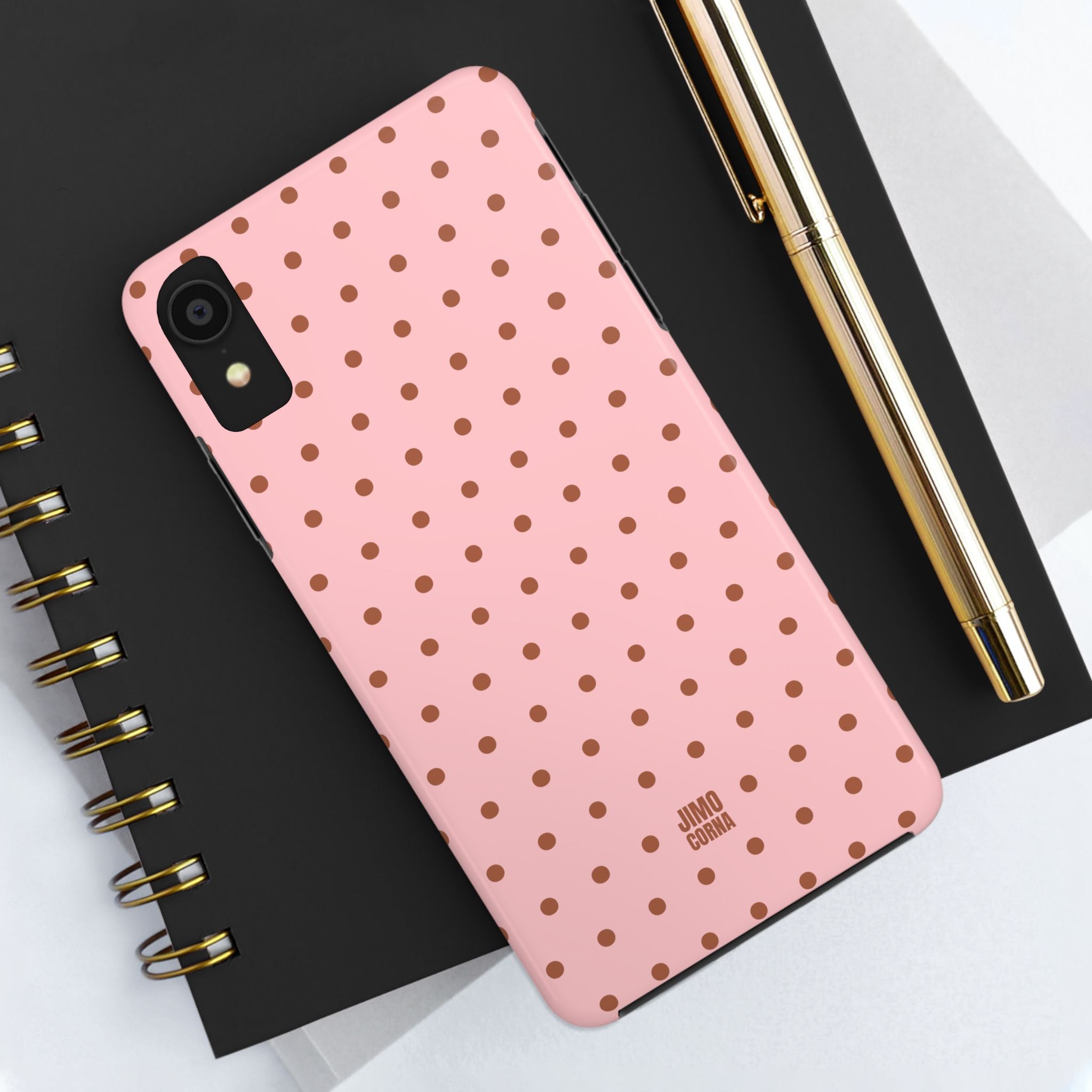 Polka Dot | Pink and Brown