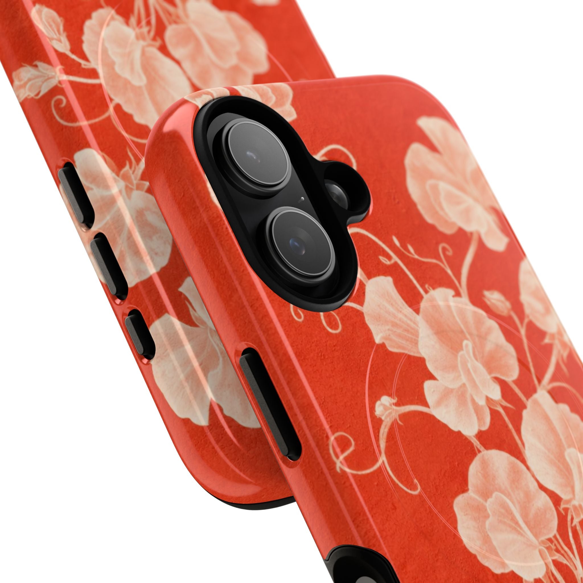 Red Flora MagSafe iPhone Case
