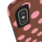 Big Polka Dot | Brown and Pink
