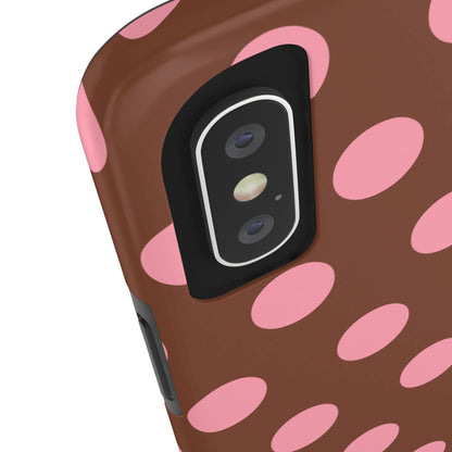 Big Polka Dot | Brown and Pink