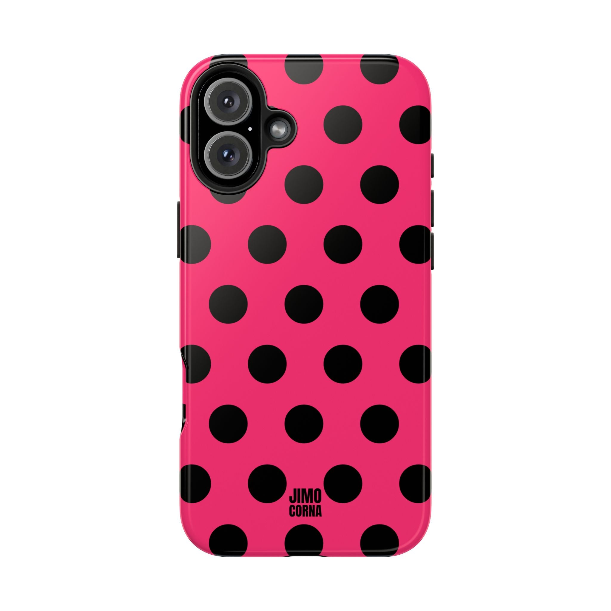 Big Polka Dot | Hot Pink and Black