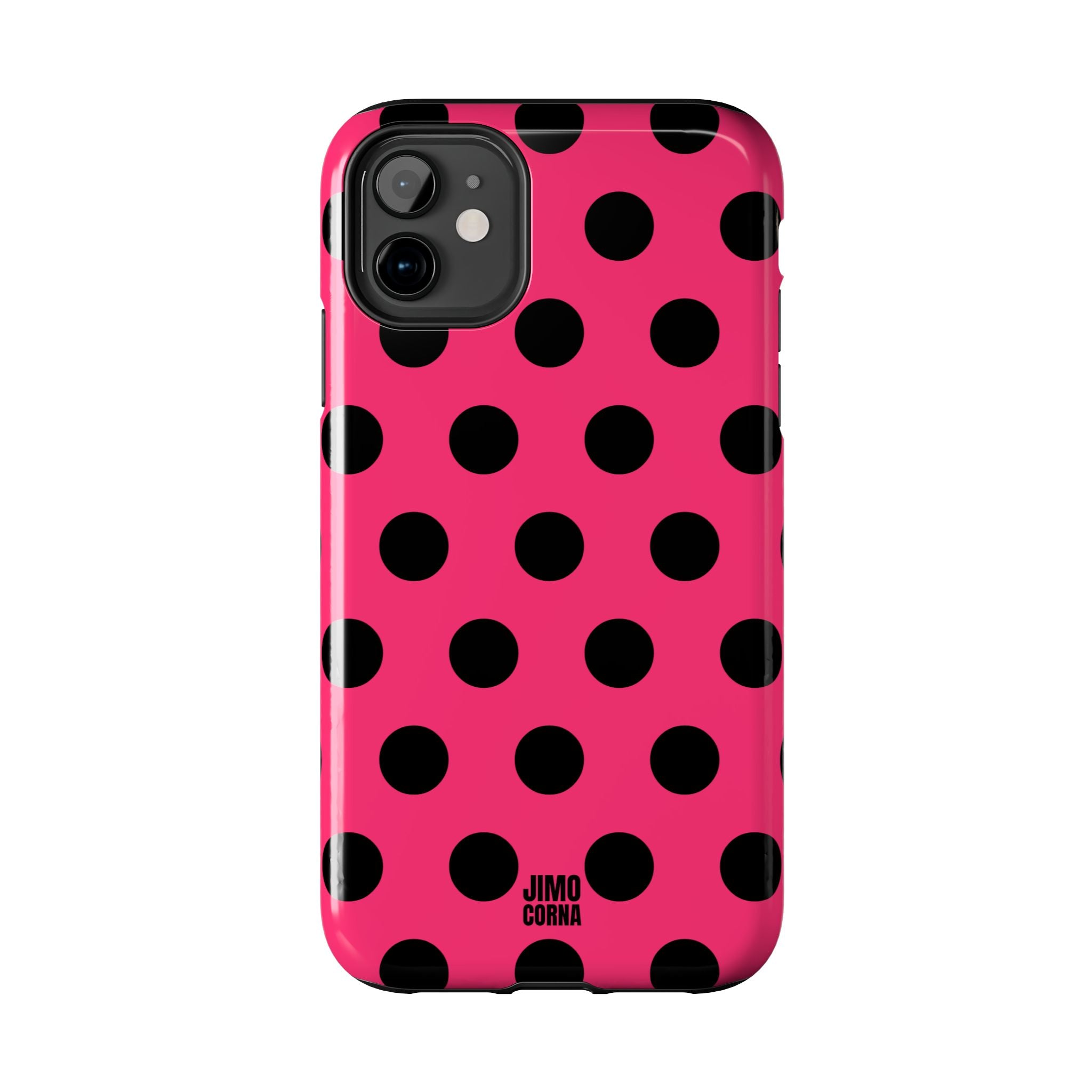 Big Polka Dot | Hot Pink and Black