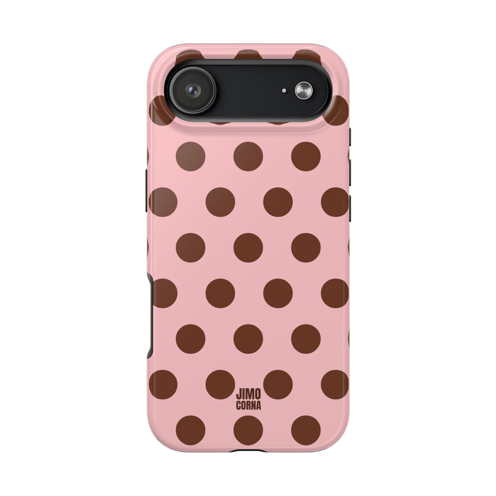 Big Polka Dot | Pink and Brown