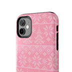 Holiday Knit | Pink iPhone Case