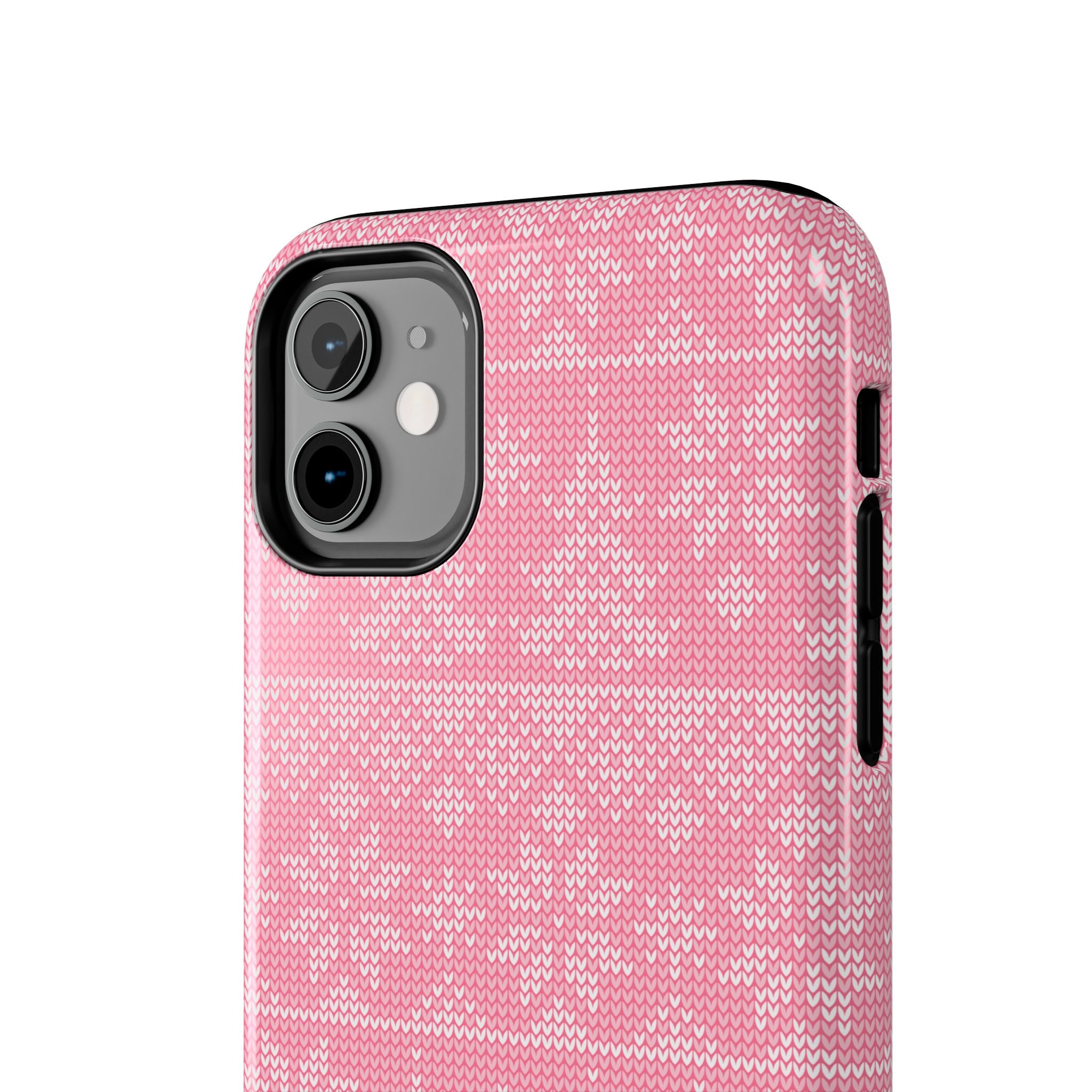 Holiday Knit | Pink iPhone Case