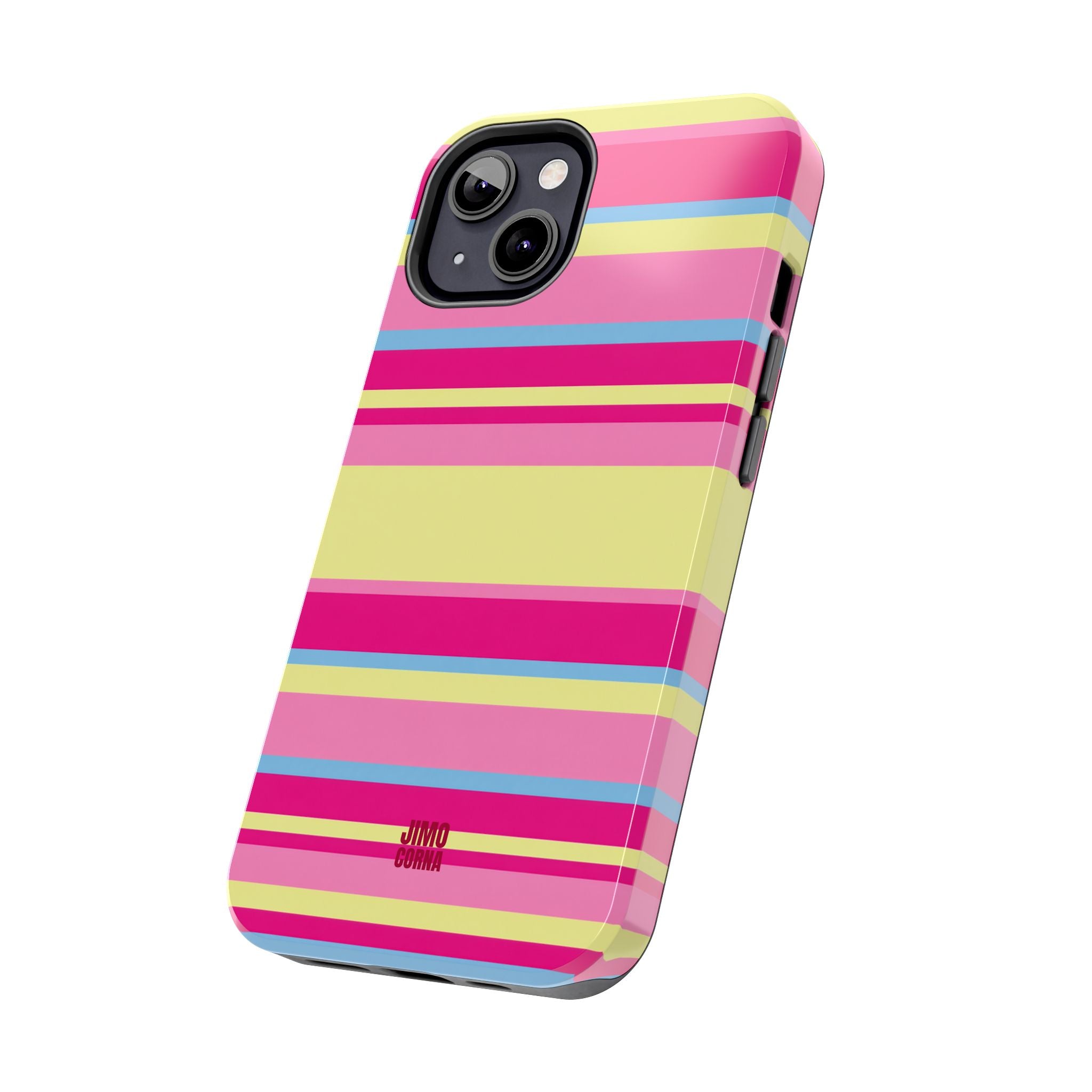 Lemonberry Stripe iPhone Case