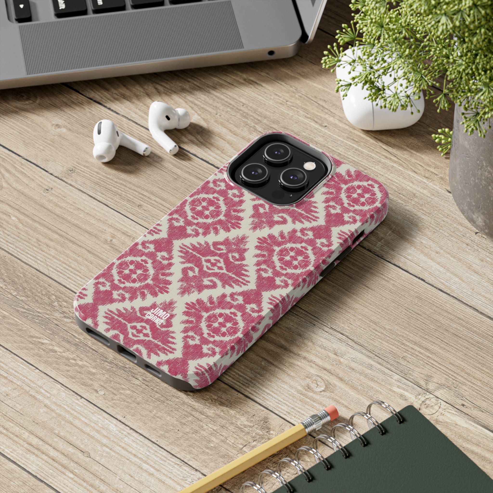 Damask iPhone Case | Pink