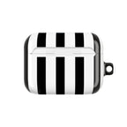 Bold Stripes AirPods Case | Black and White