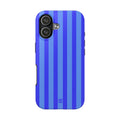 Blueberry Bold Stripes iPhone Case