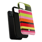 Berry Citrus Stripe MagSafe iPhone Case