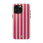 Lime Green and Pink Bold Stripes