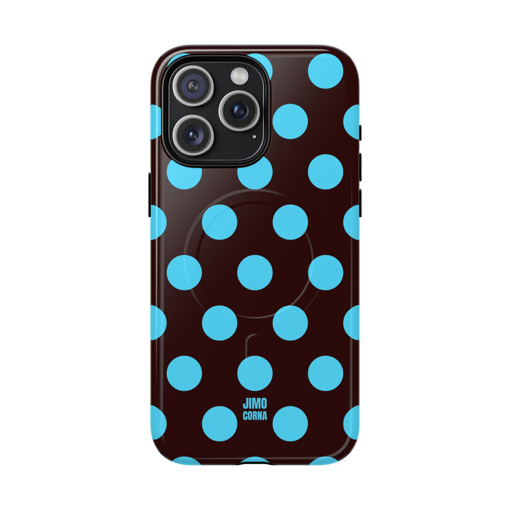 Big Polka Dot | Brown and Blue