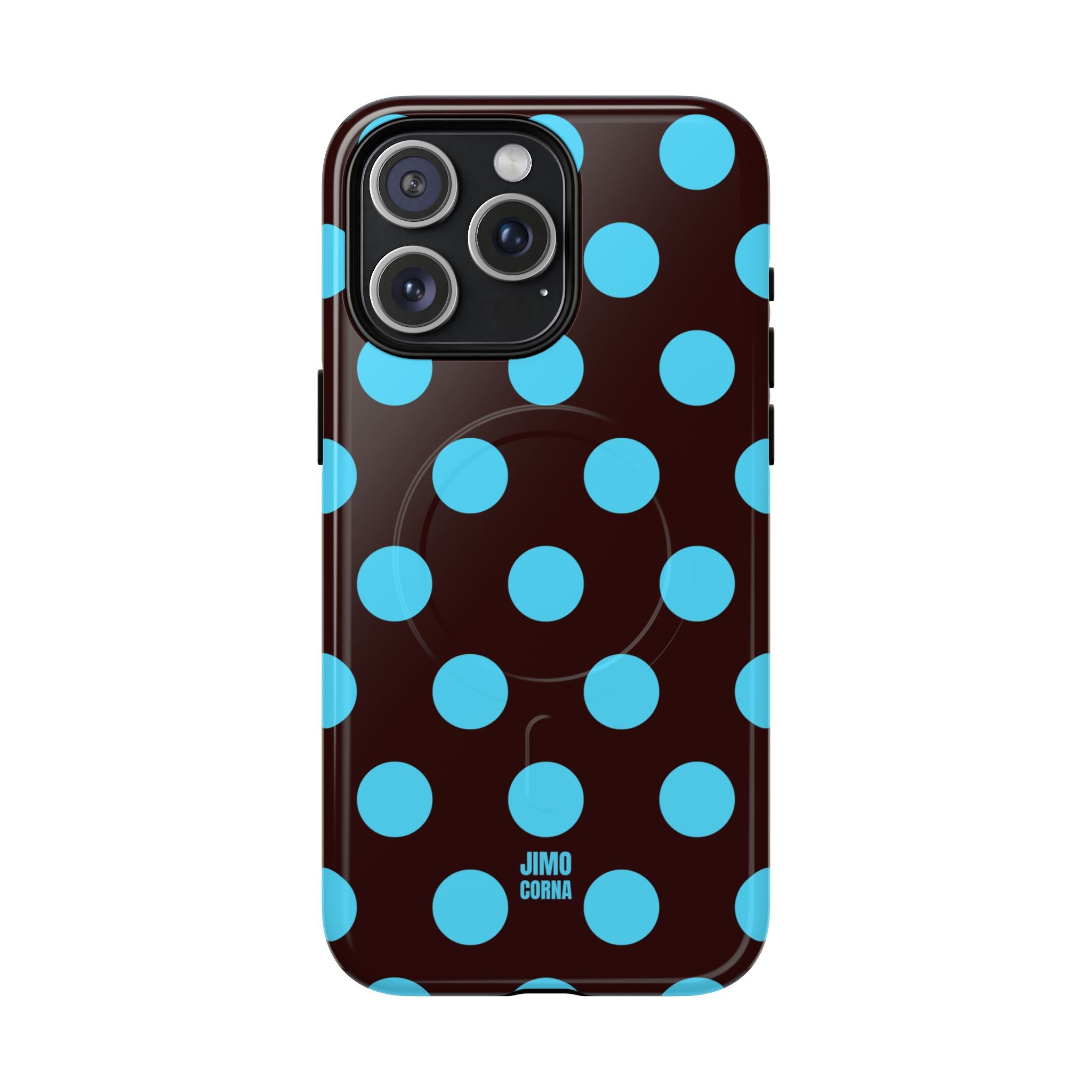 Big Polka Dot | Brown and Blue