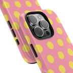 Big Polka Dot | Pink and Yellow