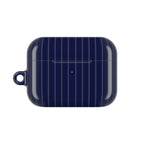 Navy Blue Soft Stripes AirPods Case