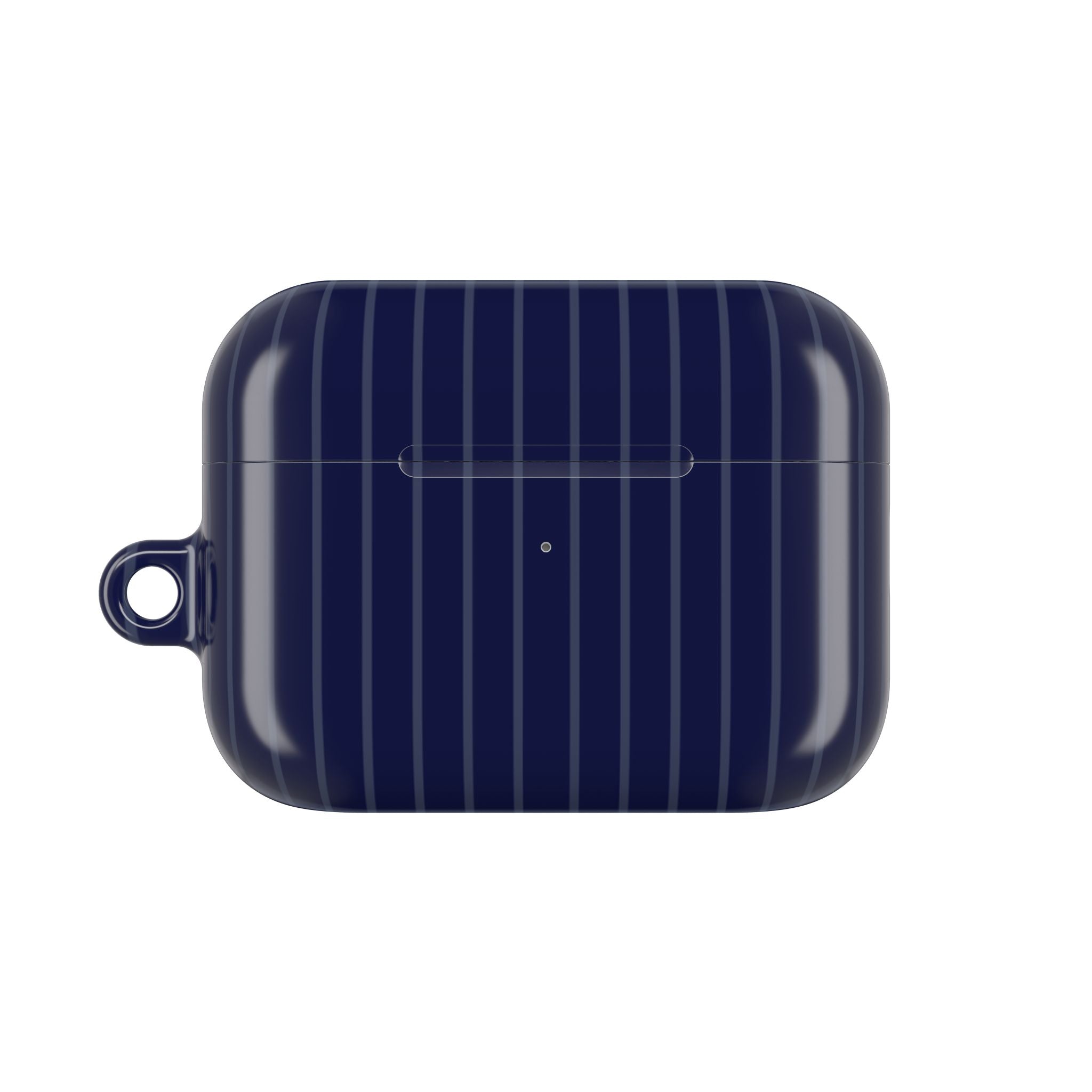 Navy Blue Soft Stripes AirPods Case