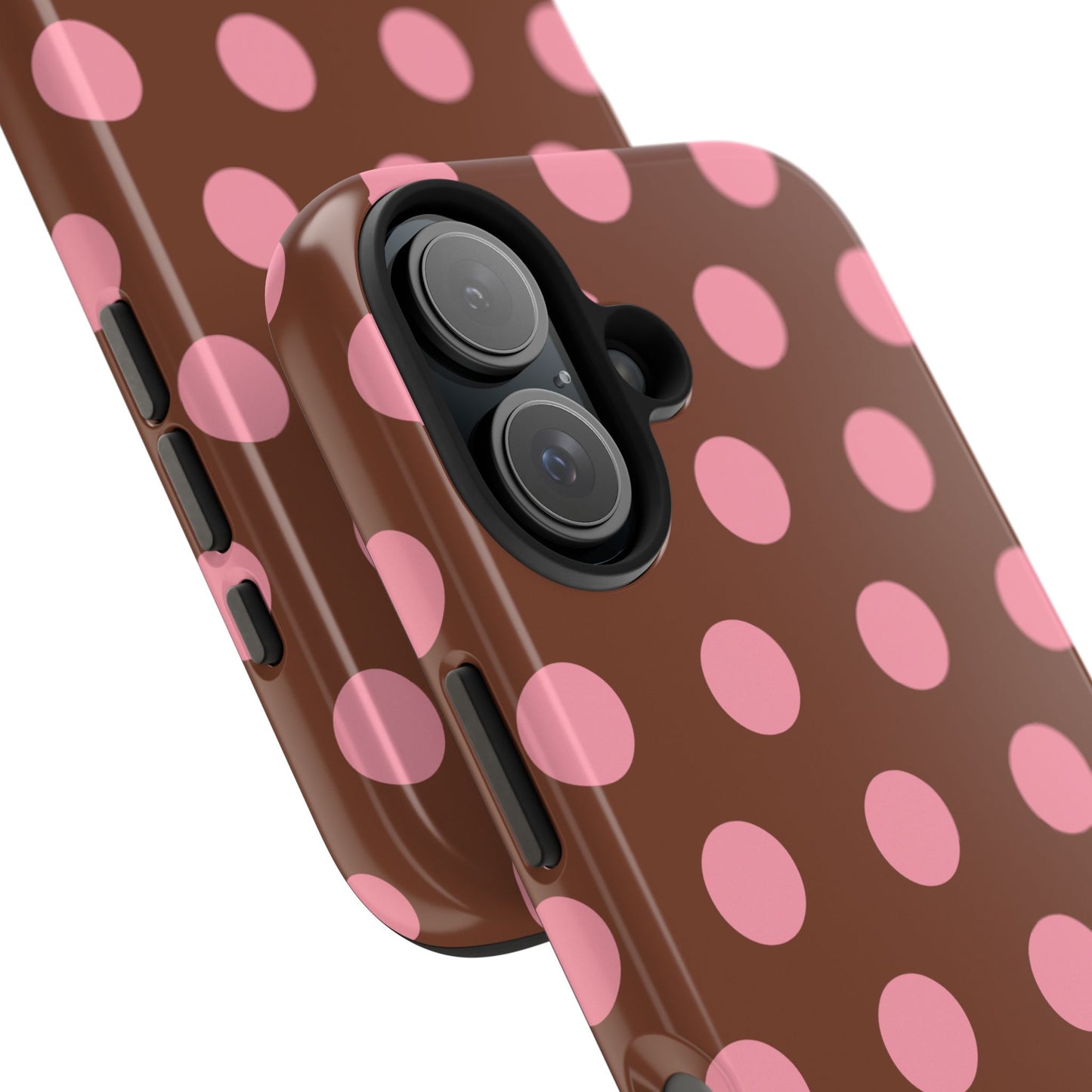 Big Polka Dot | Brown and Pink