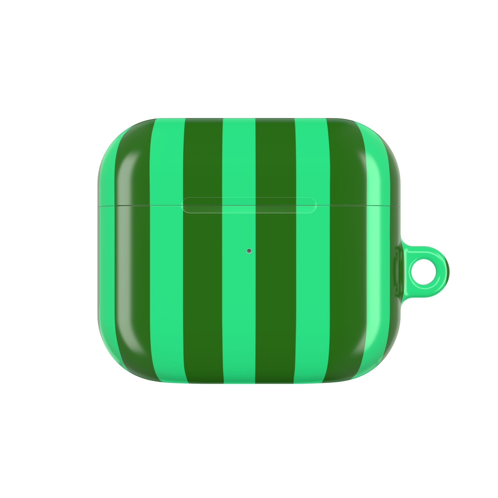 Bold Stripes AirPods Case | Olive Green