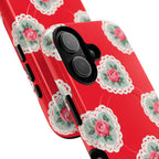 Rosy Lace MagSafe iPhone Case