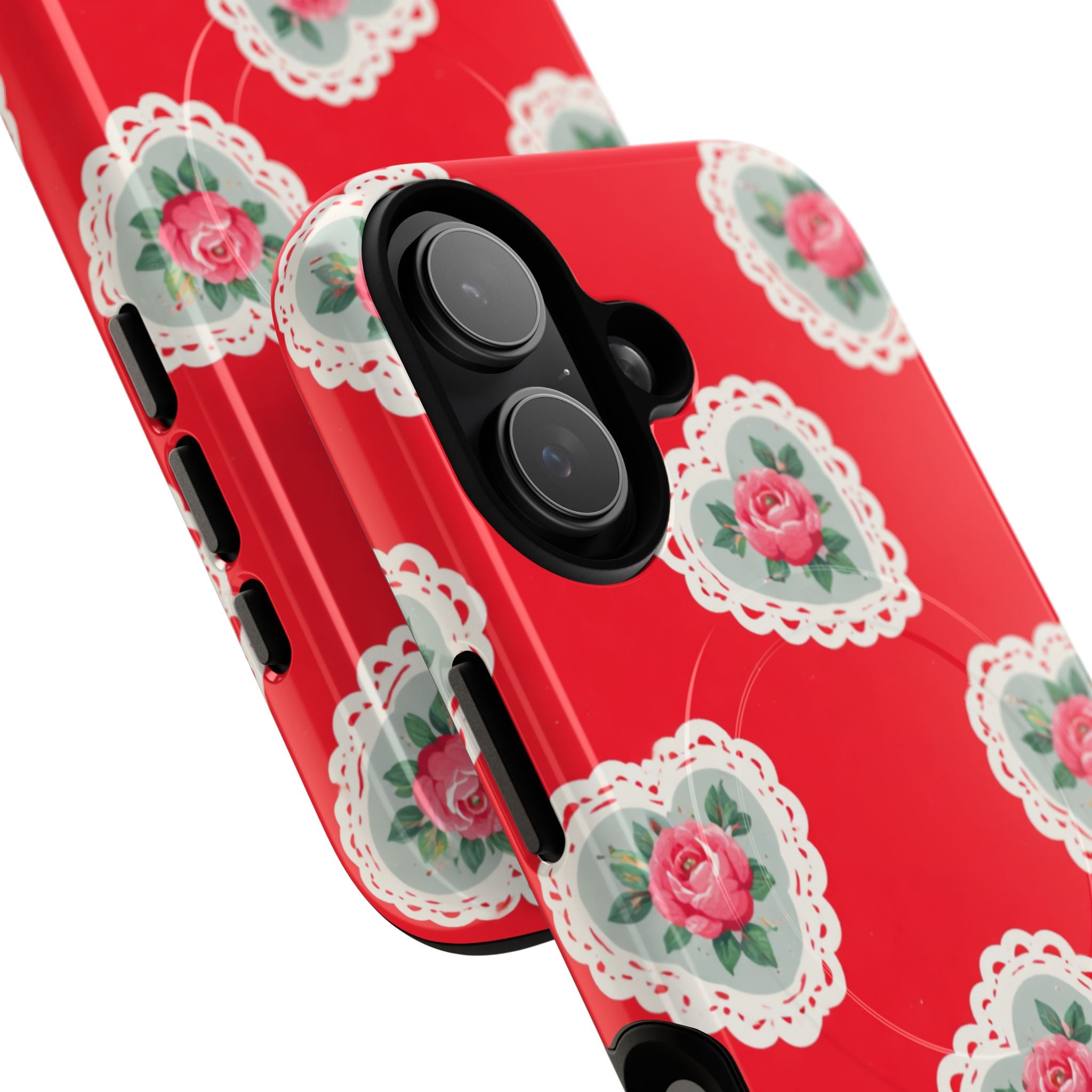 Rosy Lace MagSafe iPhone Case