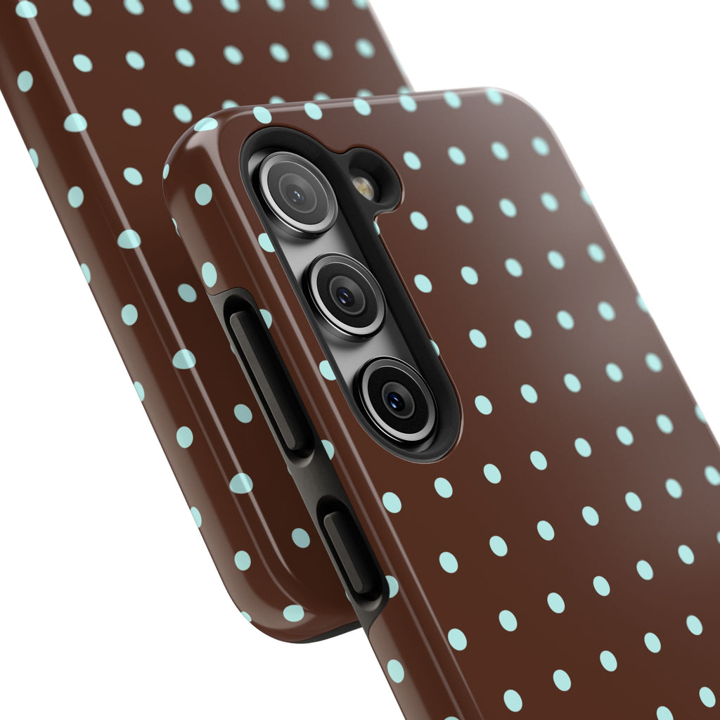 Polka Dot | Brown and Blue