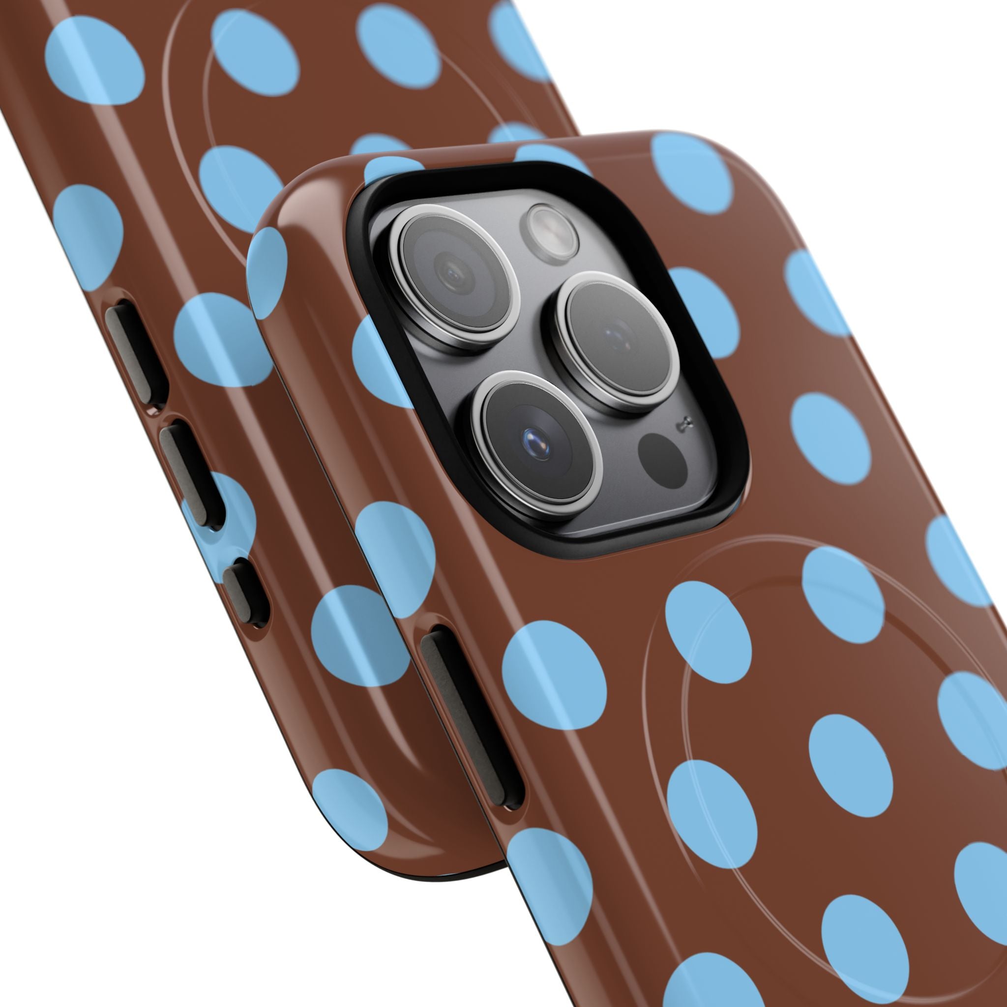 Big Polka Dot | Brown and Blue