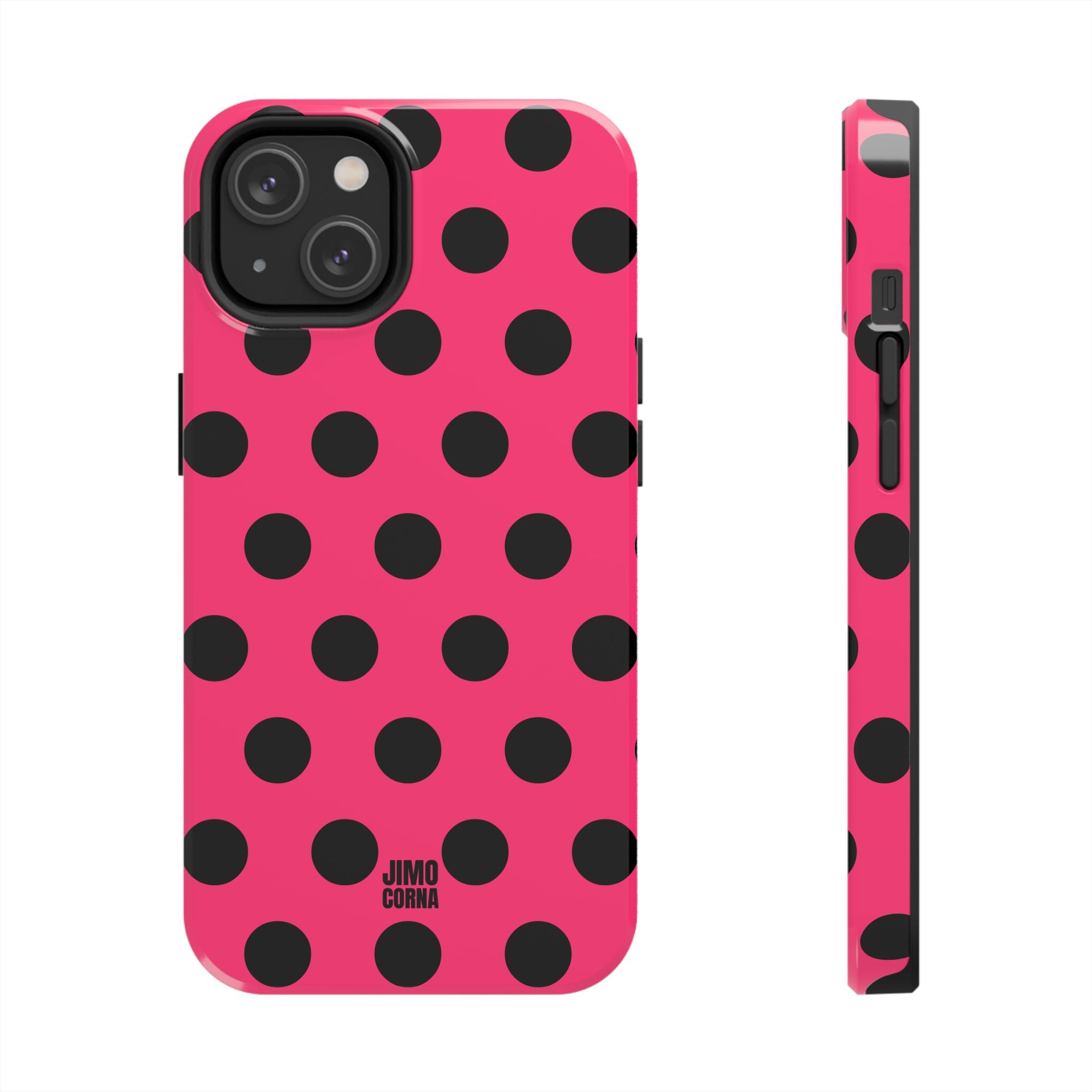 Big Polka Dot | Hot Pink and Black