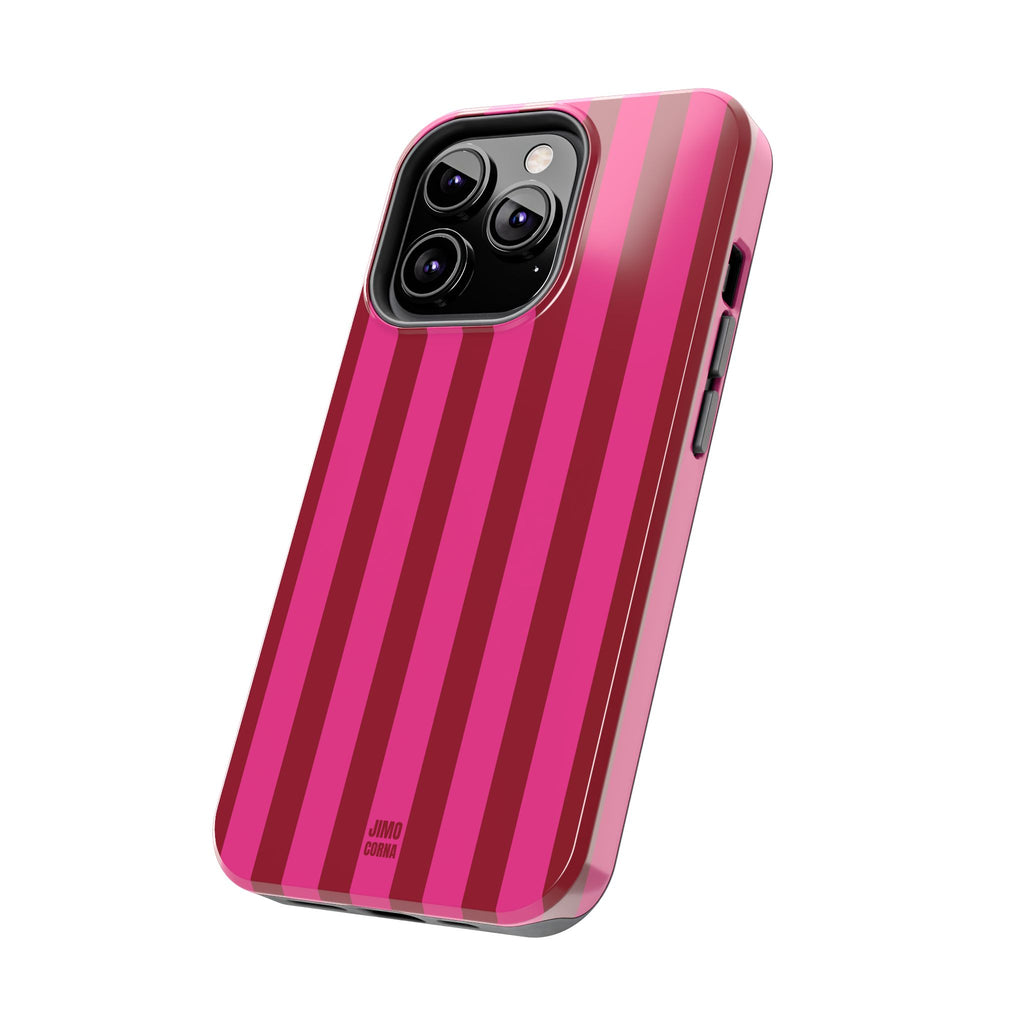 Strawberry Burst Bold Stripes