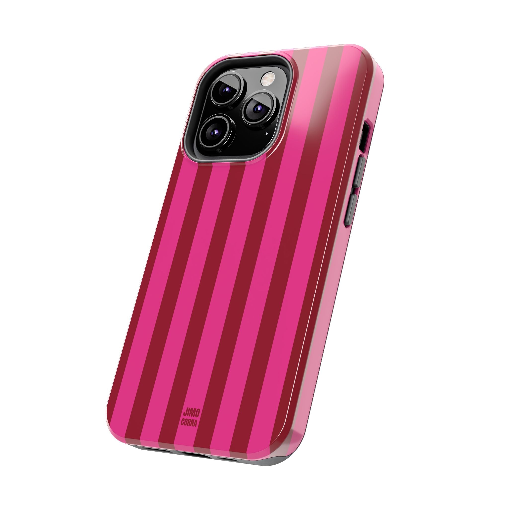 Strawberry Burst Bold Stripes