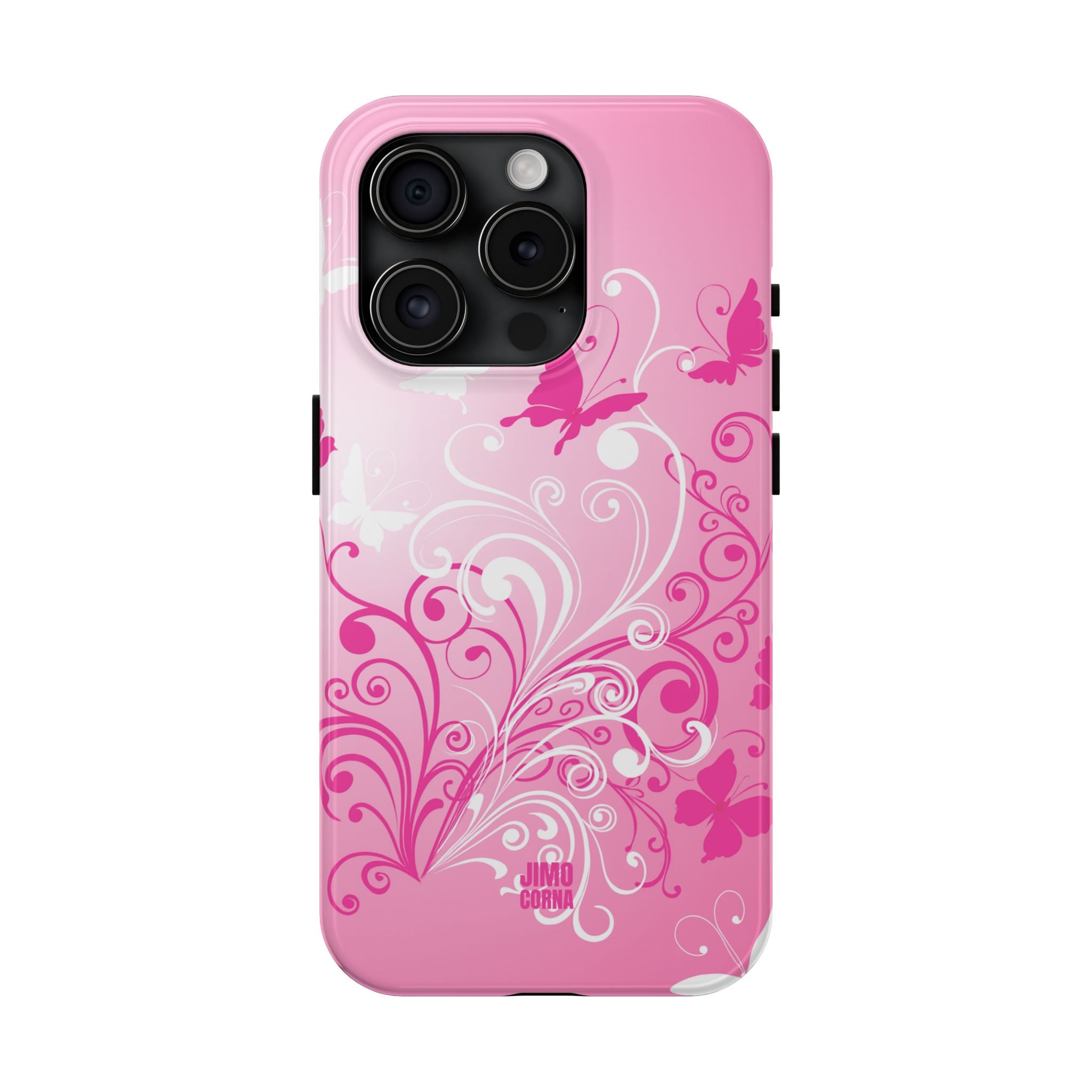 Pink Flutter Garden iPhone Case