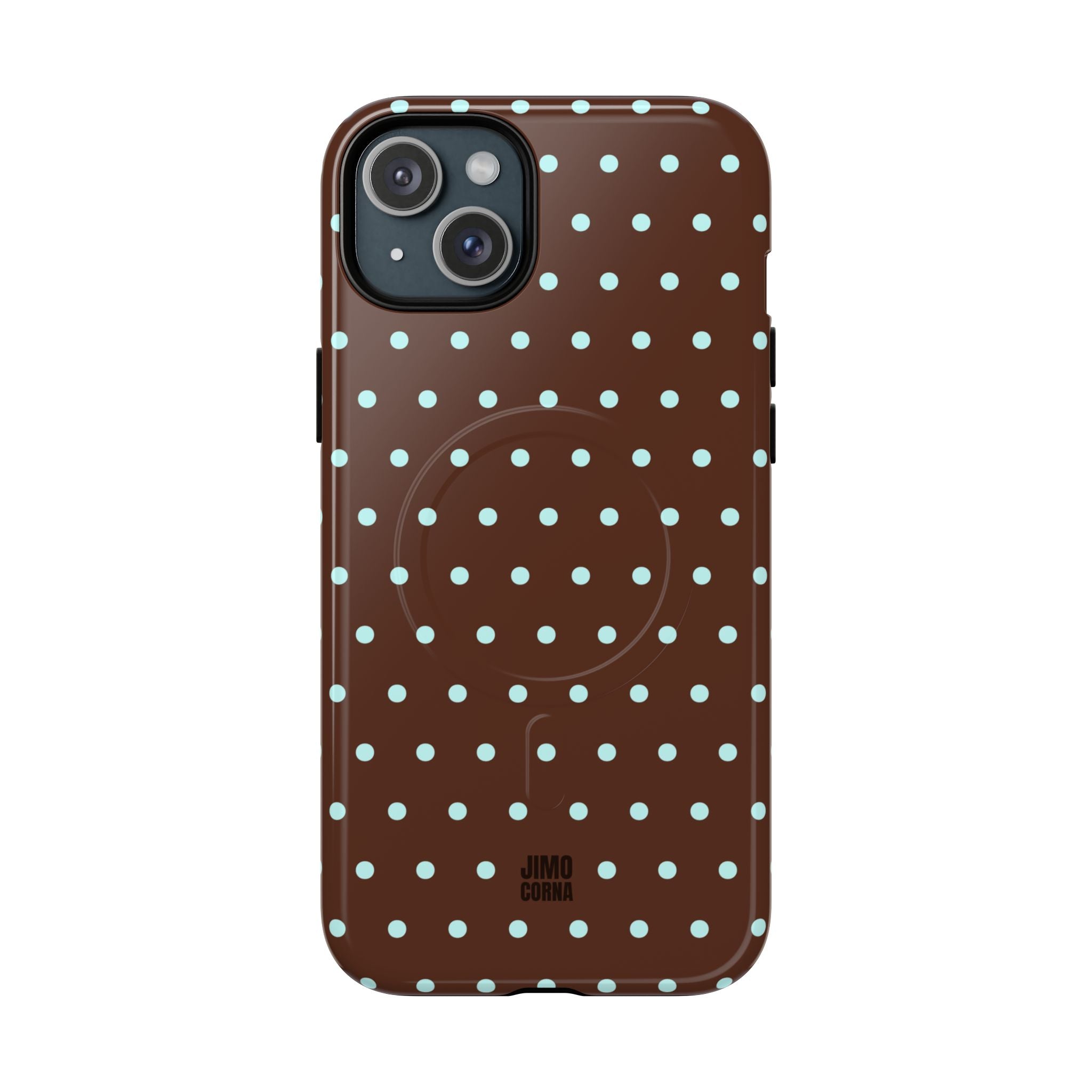 Polka Dot | Brown and Blue