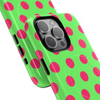 Big Polka Dot | Green and Pink