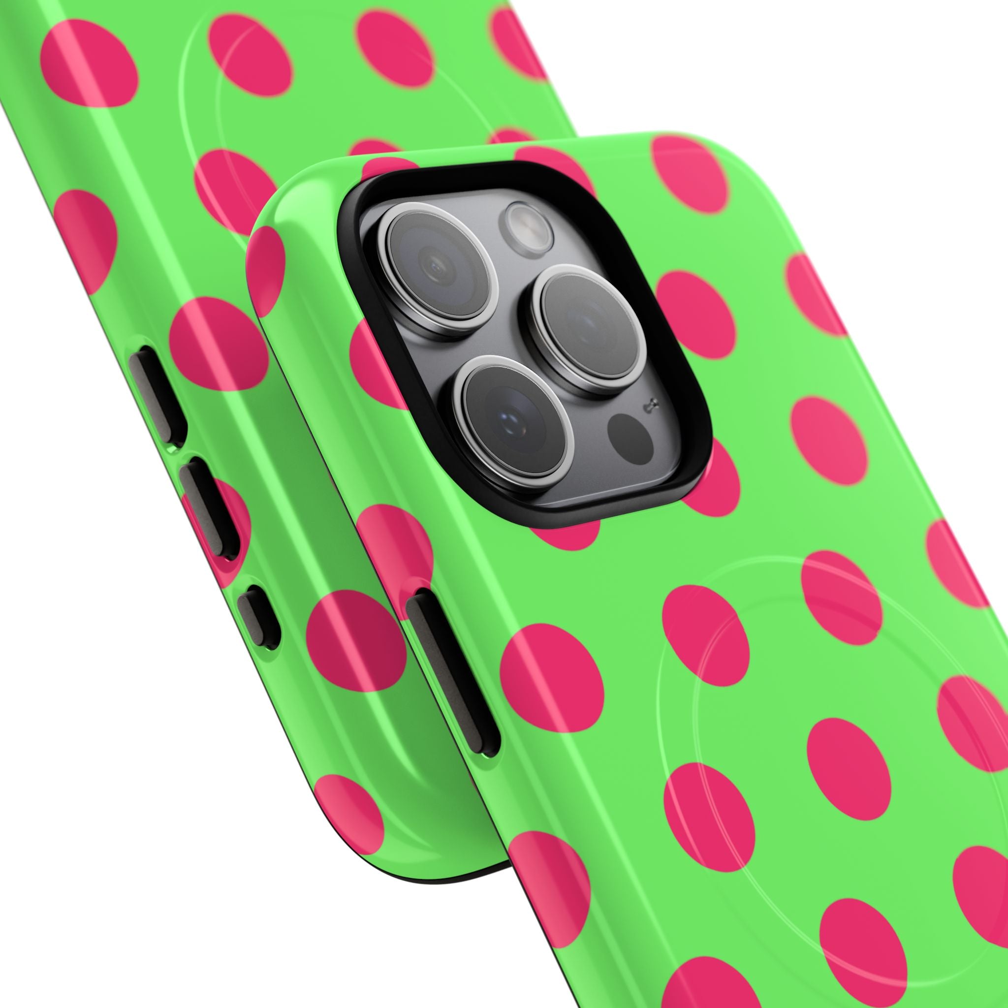 Big Polka Dot | Green and Pink