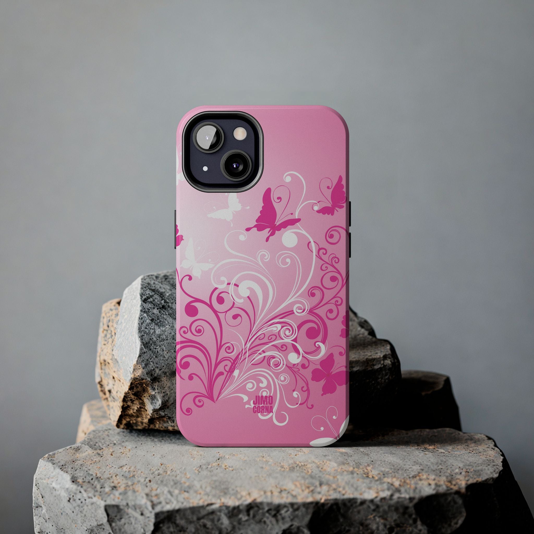 Pink Flutter Garden iPhone Case