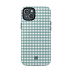 Farm Gingham MagSafe iPhone Case | Blue