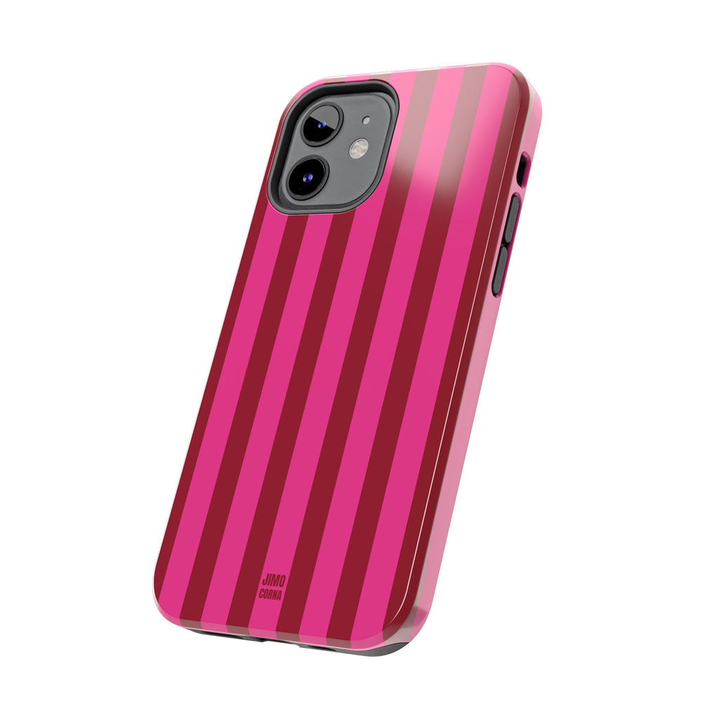 Strawberry Burst Bold Stripes