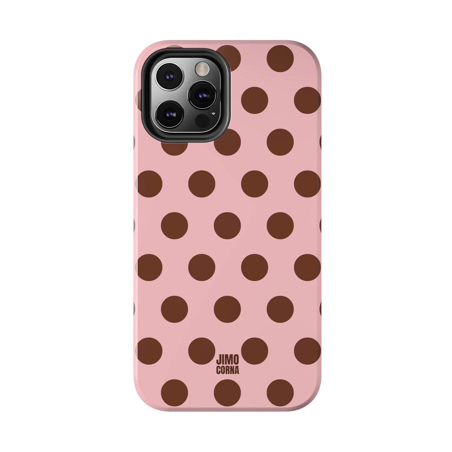 Big Polka Dot | Pink and Brown
