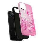 Pink Flutter Garden MagSafe iPhone Case