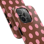 Big Polka Dot | Brown and Pink