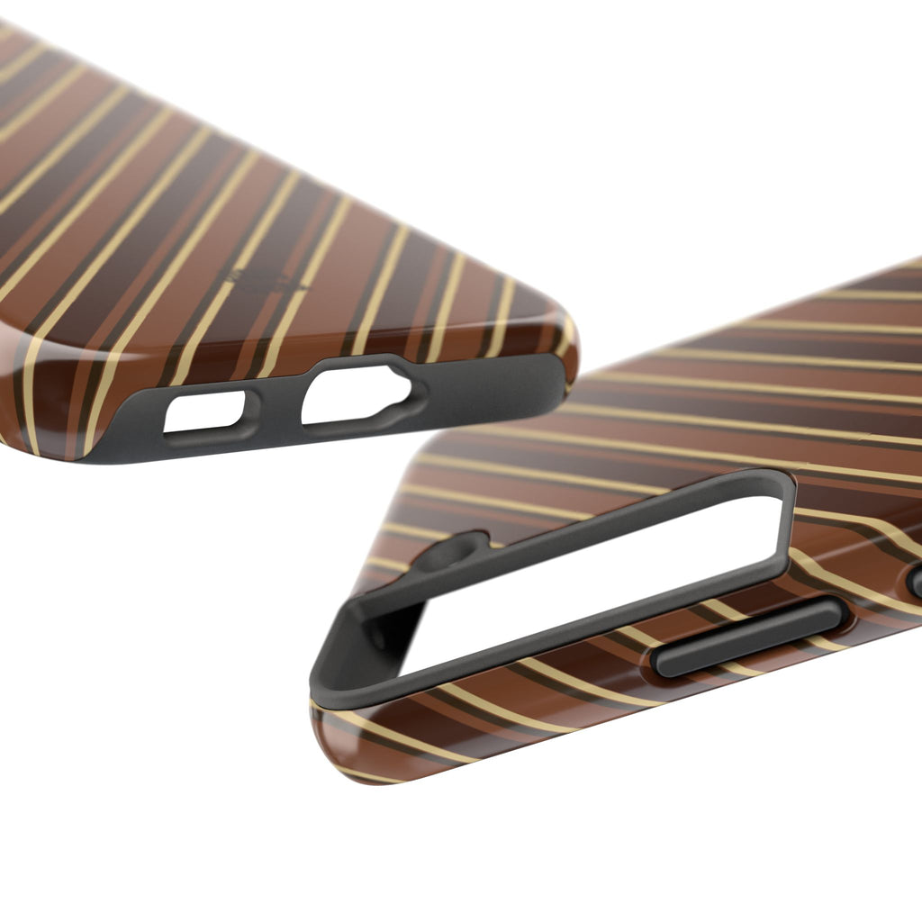 Angelina Stripes | Brown - iPhone Case