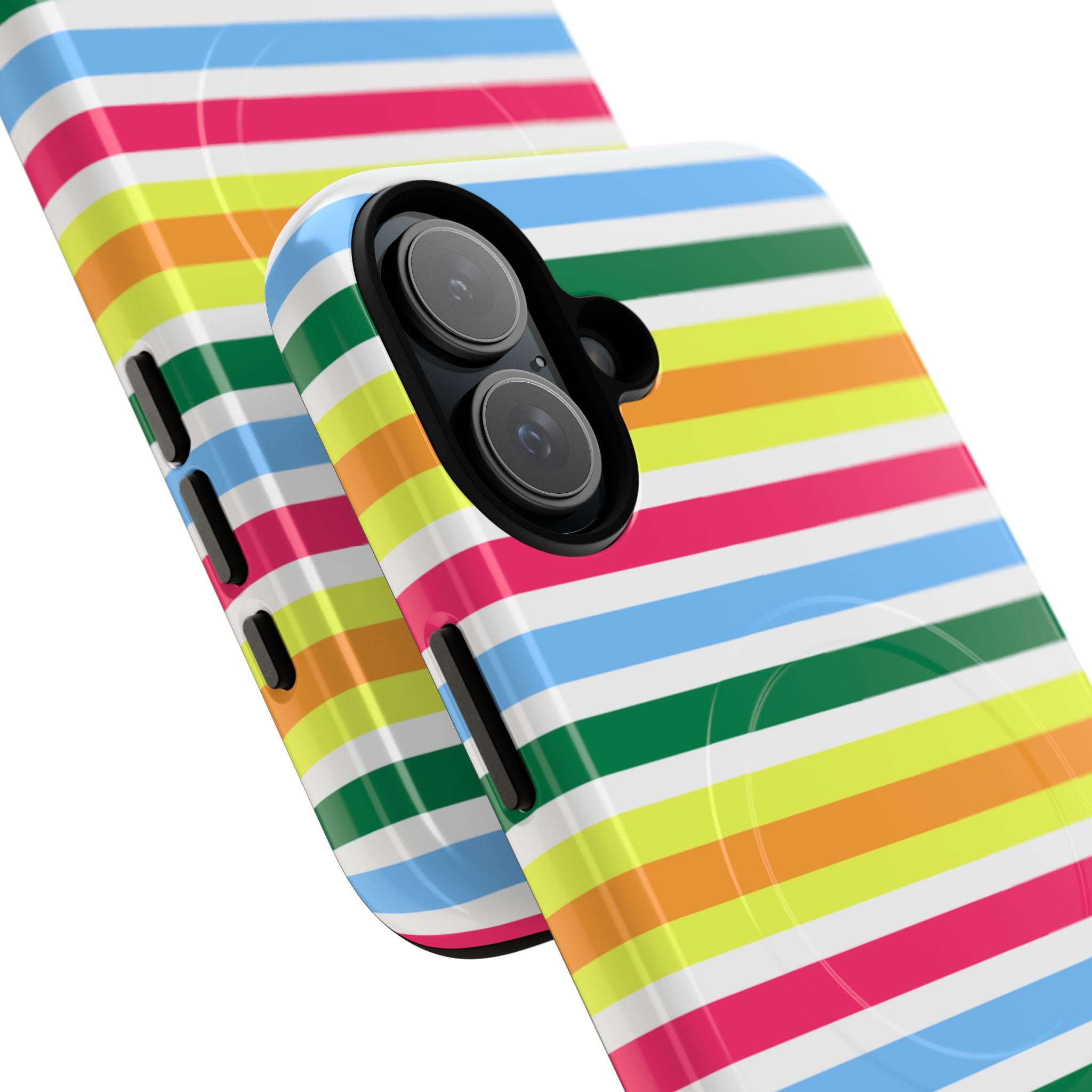 Rainbow Sorbet Stripe MagSafe iPhone Case
